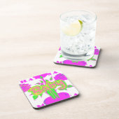 Soft Pink Flower Art: A Baby's Touch. Onderzetter (Rechterzijde)