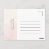 Soft Pink Flowers Baby shower dank u Briefkaart (Achterkant)