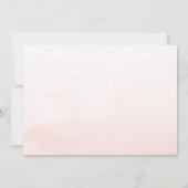 Soft Pink Flowers en Gold Greenery Vrijgezellenfee Kaart (Achterkant)