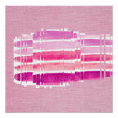 Soft Pink Geometric Brush Poster (Voorkant)