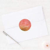 Soft Pink Gerbera Personal Library Sticker (Envelop)