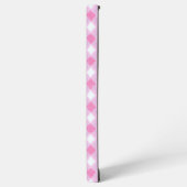 Soft Pink Gingham Check Pattern Phone Case Samsung Galaxy Hoesje (Linkerkant)