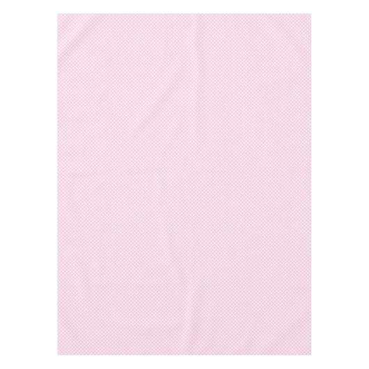 Soft Pink Gingham Pattern Tafelkleed (Voorkant)