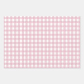 Soft Pink Gingham Wrapping Paper (Voorkant 2)