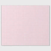 Soft Pink Gingham Wrapping Paper Cadeaupapier (Vlak)