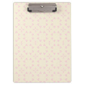 Soft Pink Heart Pattern – Cute Aesthetic Seamless Klembord (Voorkant)