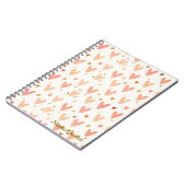 Soft Pink Hearts Seamless Pattern Notitieboek (Linkerzijde)