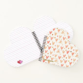 Soft Pink Hearts Seamless Pattern Notitieboek (Binnen)