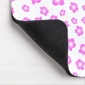 Soft Pink Hibiscus Floral Muismat (Hoek)