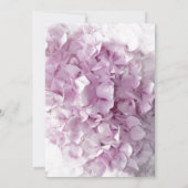 Soft Pink Hydrangea Flowers Quinceanera Party Kaart (Achterkant)