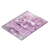 Soft Pink Hydrangea Wedding Notitieboek (Linkerzijde)