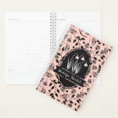 Soft Pink Laurentian Floral Pattern Custom Name Planner (Display)
