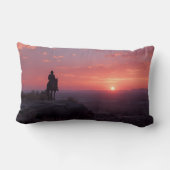 Soft Pink Lavender Sunset Romantic Western Art Kussen (Achterkant)