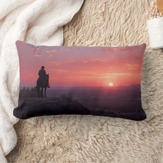 Soft Pink Lavender Sunset Romantic Western Art Kussen (Deken)