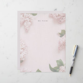 Soft Pink Lilac Personalized Feminine Briefhoofd