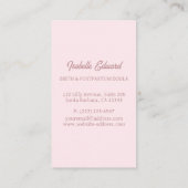 Soft Pink Maternity Doula Identity Illustration Visitekaartje (Achterkant)
