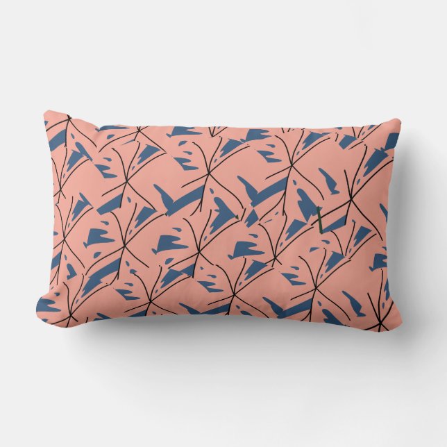  - Soft Pink & Nav Kussen (Voorkant)