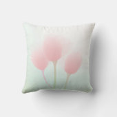 Soft Pink Pastel Tulps Weddenschap Kussen (Achterkant)