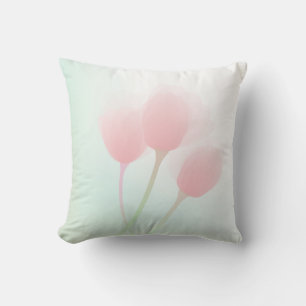 Soft Pink Pastel Tulps Weddenschap Kussen