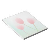 Soft Pink Pastel Tulps Weddenschap Notitieblok (Schuin)