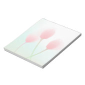 Soft Pink Pastel Tulps Weddenschap Notitieblok (Linkerzijde)