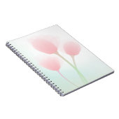 Soft Pink Pastel Tulps Weddenschap Notitieboek (Rechterzijde)