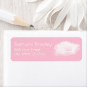 Soft Pink Peony 3 Return Address Labels (Insitu)