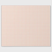 Soft Pink Plaid Gingham Classic en Charmant Cadeaupapier (Vlak)