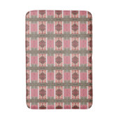 Soft pink, red, gray geometric M-size pattern Badmat (Voorkant Verticaal)