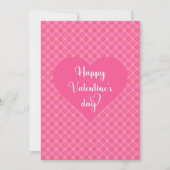 Soft Pink Red Hearts Love You Valentine Card Feestdagenkaart (Voorkant)