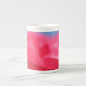 Soft Pink Rose en Sky Coffee / Tea Mok (Voorkant)
