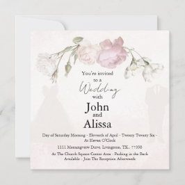 Soft Pink Roses & Bride and Groom Collection Aankondiging