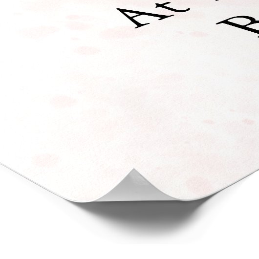 Soft Pink Roses & Bride and Groom Collection Poster (Hoek)