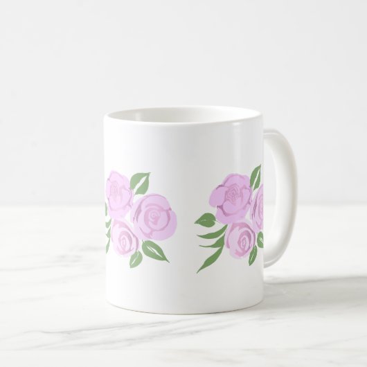 Soft Pink Roses Mok (Voorkant rechts)