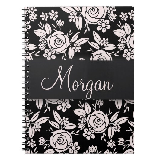 Soft Pink Roses Notitieboek (Voorkant)