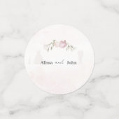 Soft Pink Roses Wedding Collection Table Confetti (Kleine voorkant)
