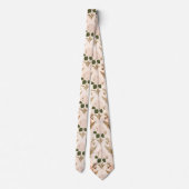  Soft Pink & Sage Botanical  Stropdas (Achterkant)