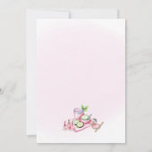 Soft Pink Spa Party Invitation - Relax & Pamper Kaart (Achterkant)
