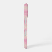 Soft Pink Stripe Phone Case iPhone 16 Hoesje (Rechterkant)
