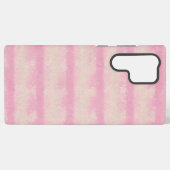 Soft Pink Stripe Phone Case Samsung Galaxy Hoesje (Achterkant horizontaal)
