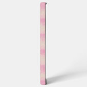 Soft Pink Stripe Phone Case Samsung Galaxy Hoesje (Linkerkant)