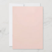 Soft Pink Teddy Bear Birthday Invitation Save The Date (Achterkant)