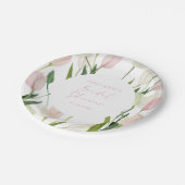 Soft Pink Tulip Bridal Shower Papieren Bordje (Gekanteld)