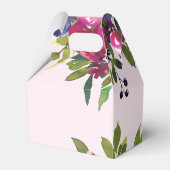 Soft Pink Watercolor Floral Favor Box Bedankdoosjes (Achterkant)