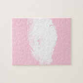 Soft Pink White Peony Floral Puzzle Legpuzzel (Horizontaal)