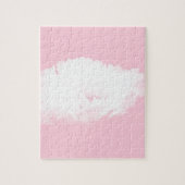 Soft Pink White Peony Floral Puzzle Legpuzzel (Verticaal)