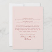 Soft Pink White Stamp Graduation Announcement card Kaart (Achterkant)
