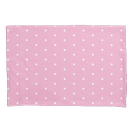 Soft Pink with White Dots Standard Size Kussensloop