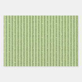 Soft Pistachio Glitter Style Minimal Pattern Inpakpapier Vel (Voorkant 2)