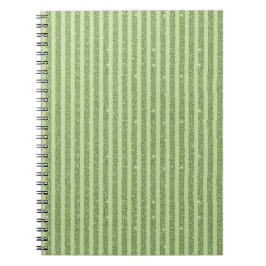 Soft Pistachio Glitter Style Minimal Pattern Notitieboek